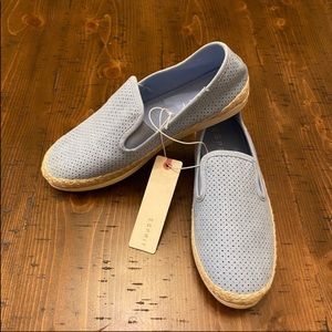 Esprit espadrilles shoes blue slip on sz 7 new